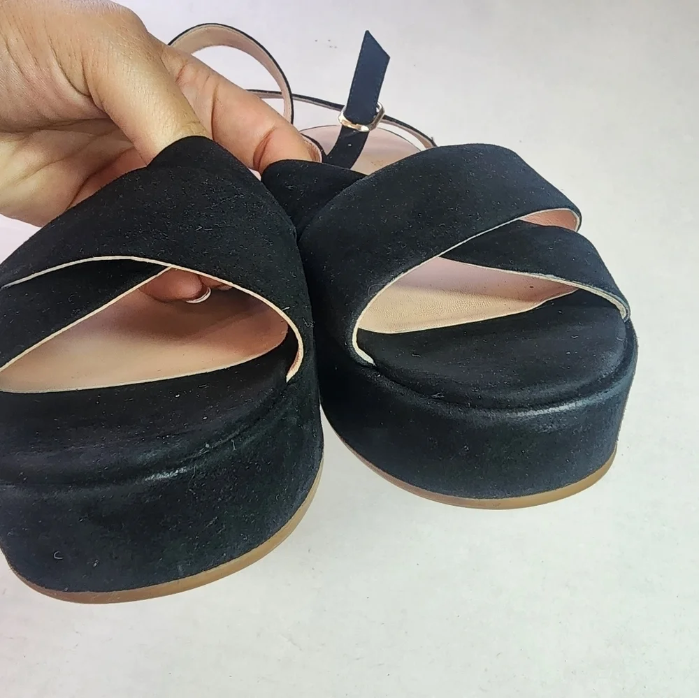 🌸Kate Spade | Suede Platform Sandals size 10‎